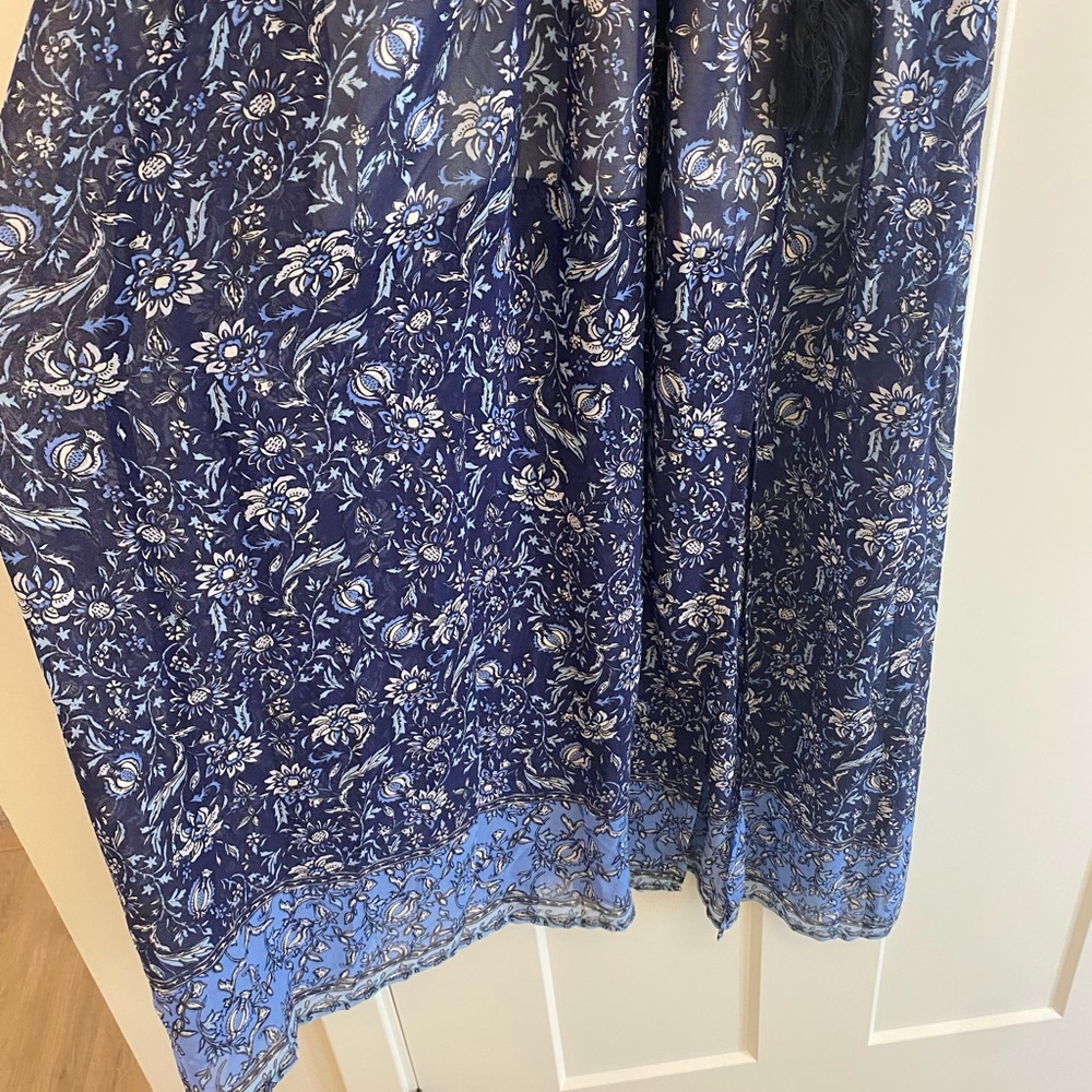 Miss Me Ruffle Slit Maxi Dress - Picture 12 of 14
